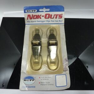 Rupp Nok-Outs Boat Fishing Outrigger Release Clips  - 2 in Pack - New